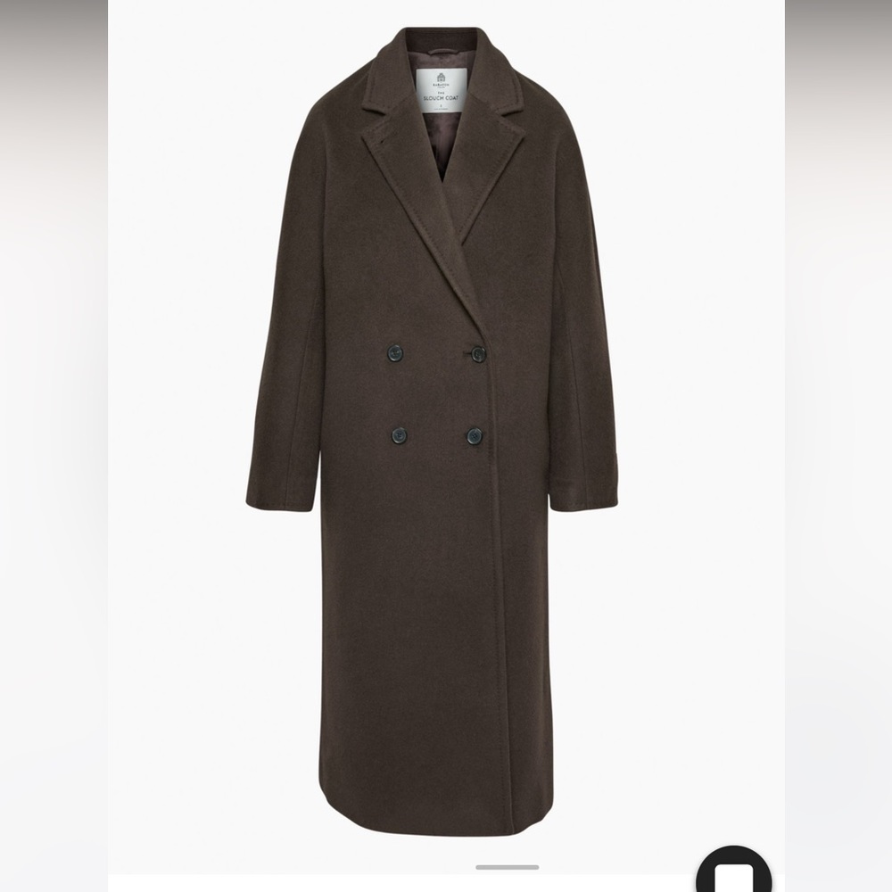 Aritzia Slouch Coat Burnt Cedar